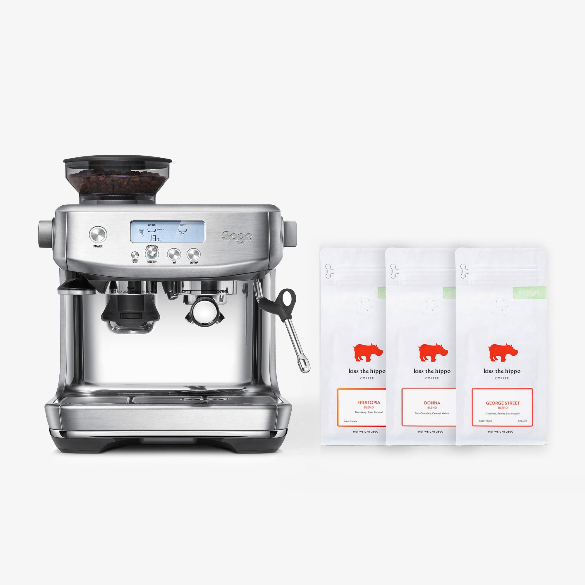 Sage Barista Pro Professional Espresso Machine Kiss the Hippo
