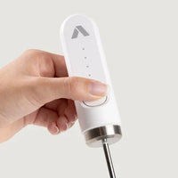 Subminimal NanoFoamer in white, hero feature shot