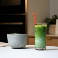 Craft Matcha latte with milk, prepared with Kiss the Hippo ceremonial grade matcha