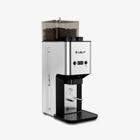 Lelit Steve Coffee Grinder - side profile in Brushed Stainless Steel