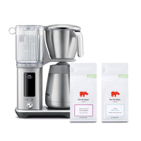 Sage Luxe Brewer Thermal Coffee Machine in Brushed Stainless Steel with Kiss the Hippo specialty filter coffee gift
