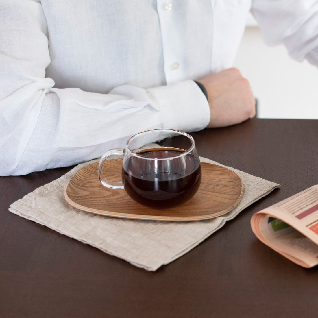 Coffee and Kinto Cup with Tray
