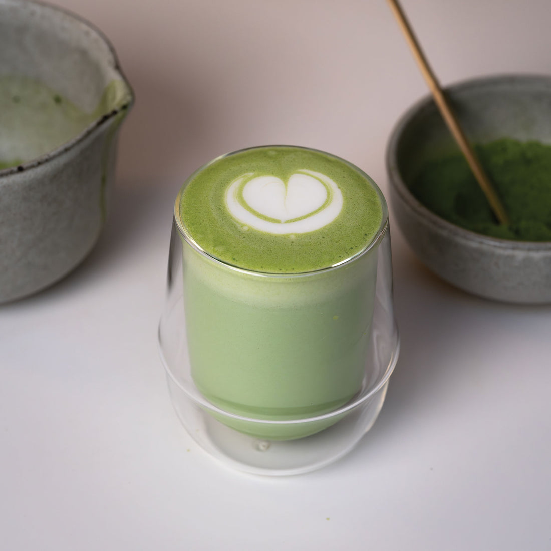 Ceremonial grade matcha from Kiss the Hippo, vibrant green first harvest tencha from Shizuoka