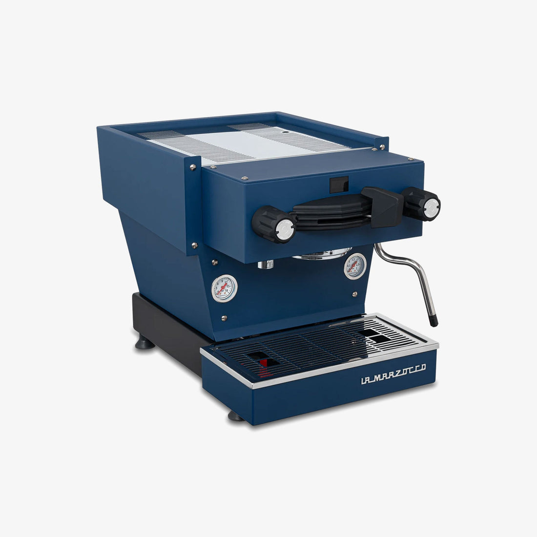 La Marzocco Linea Mini R in Blue — side