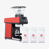 La Marzocco Pico in Red with free Kiss the Hippo specialty espresso — hero