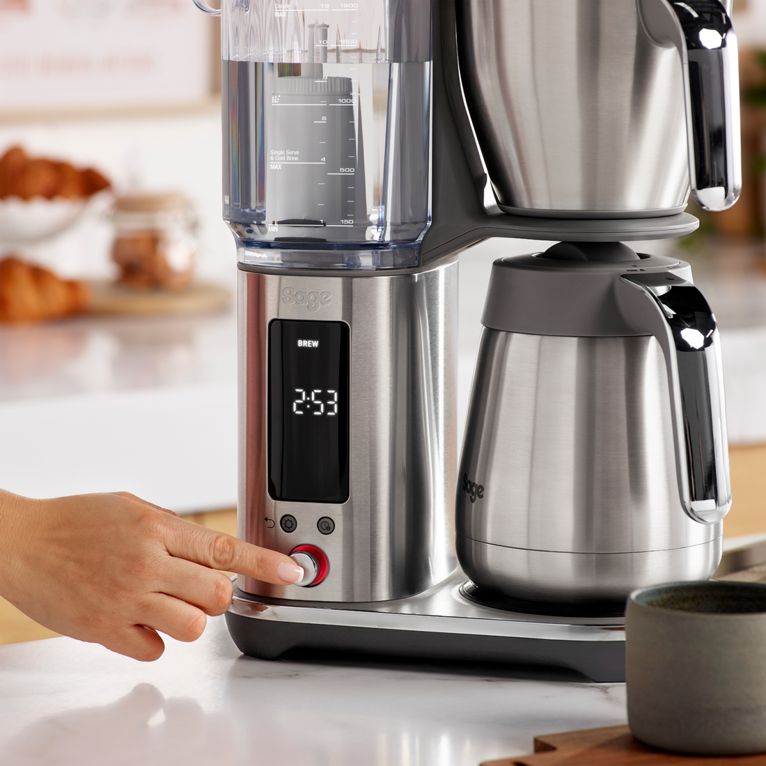 Sage Luxe Brewer Thermal Coffee Machine - dual-wall thermal carafe and brew chamber