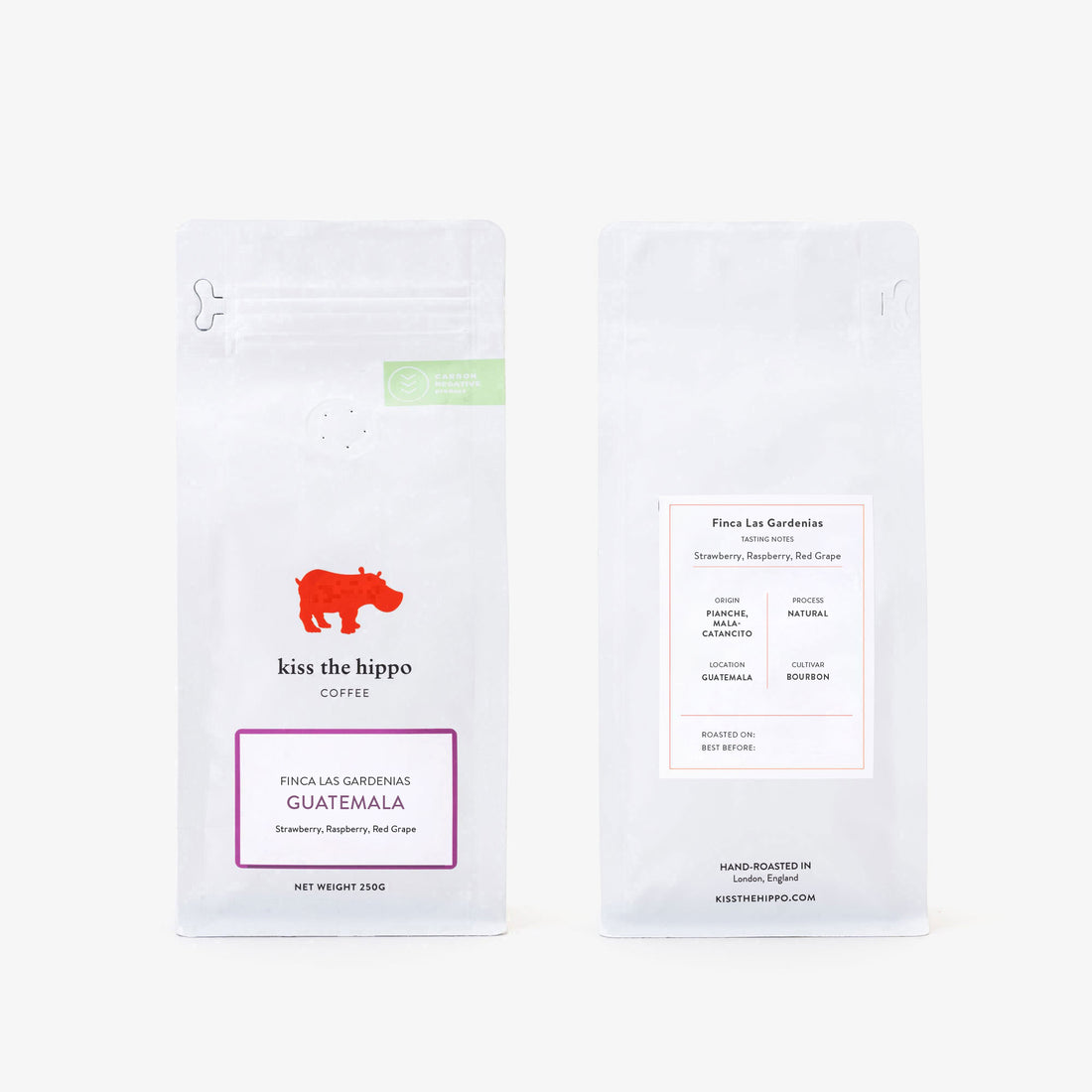 Guatemala, Finca Las Gardenias - front and back