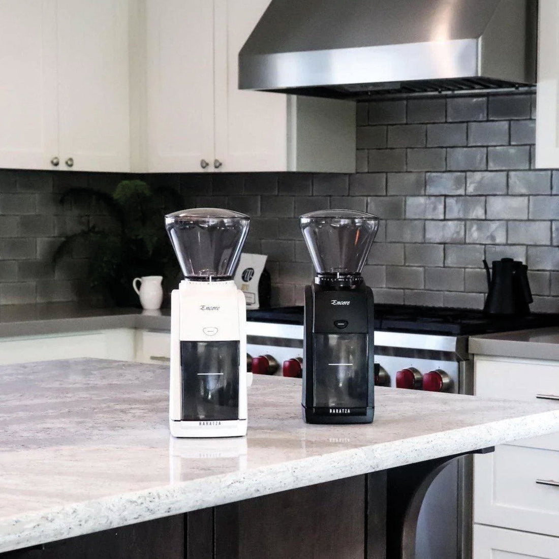Baratza Encore Coffee Grinder in kitchen lifestyle setting