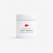 Kiss the Hippo Craft Matcha ceremonial grade tin, first harvest tencha from Shizuoka Japan