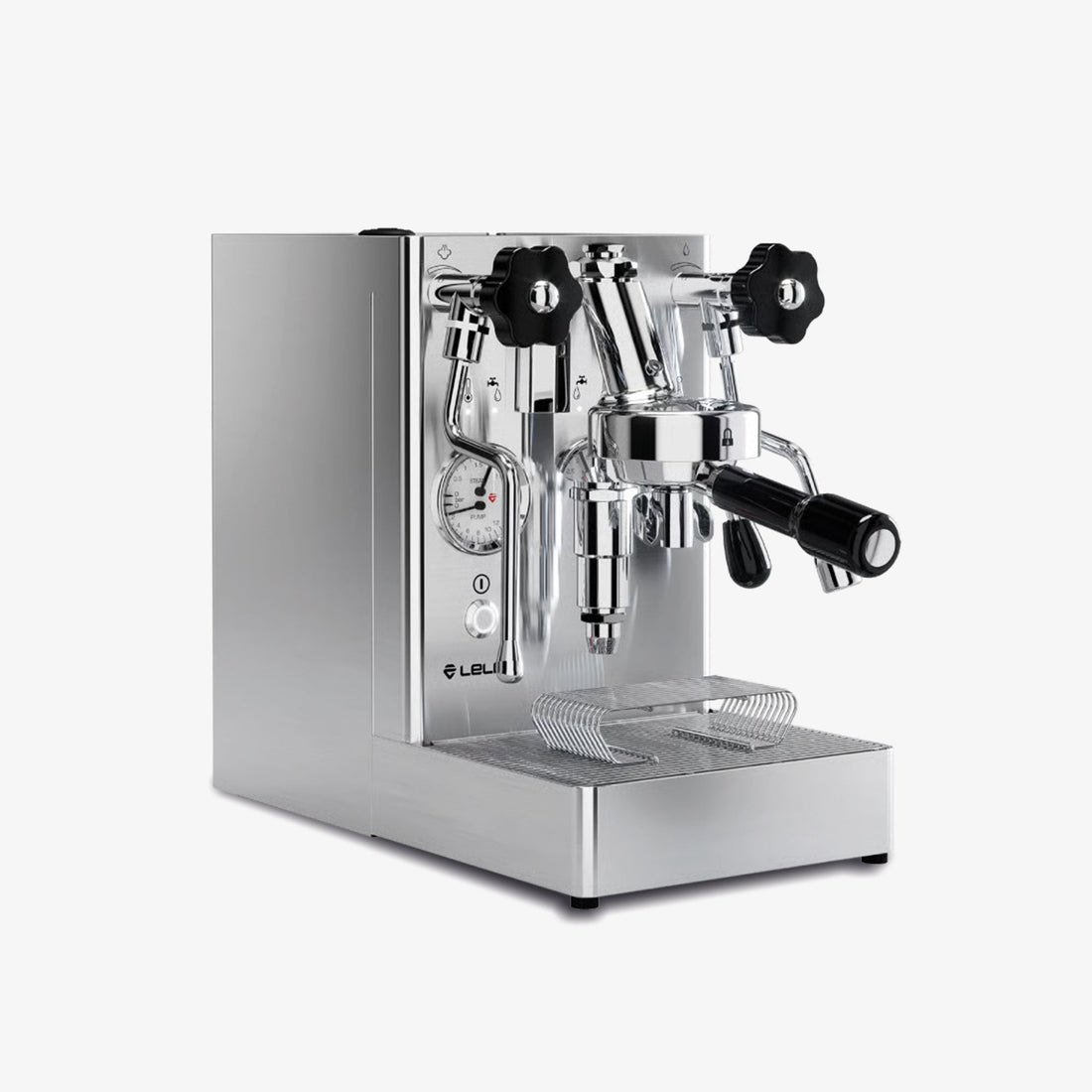 Lelit MaraX Heat Exchanger Espresso Machine - side profile in Brushed Stainless Steel