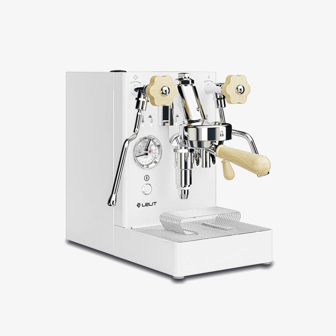Lelit MaraX Heat Exchanger Espresso Machine - side profile in White
