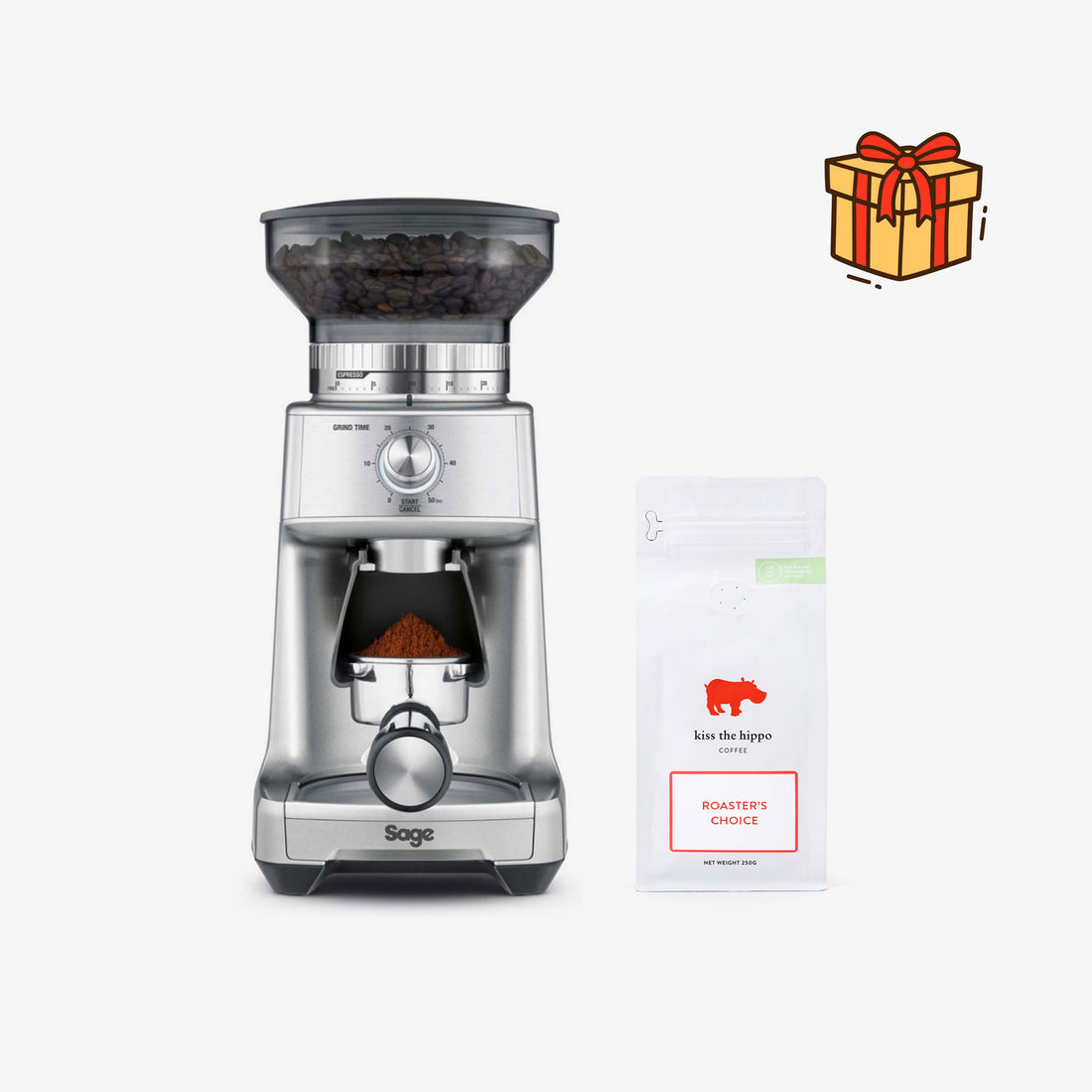 Sage Dose Control Pro Precision Coffee Grinder Kiss the Hippo
